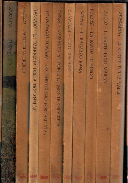 Collana: Giovane resistenza. 1) Patelli:Battaglia eroica;2) Ottolenghi Minerbi:O partigiano portami …