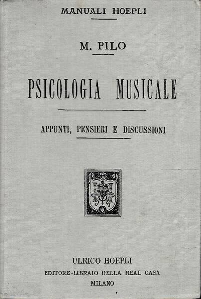 Psicologia musicale. Appunti, pensieri e discussioni
