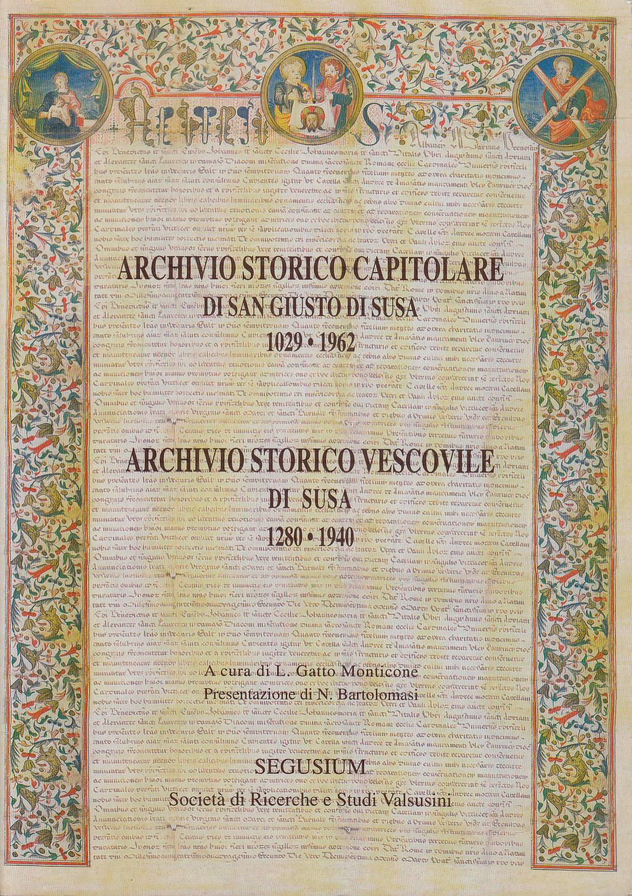 Archivio Storico Capitolare di San Giusto Di Susa 1029-1962 - …