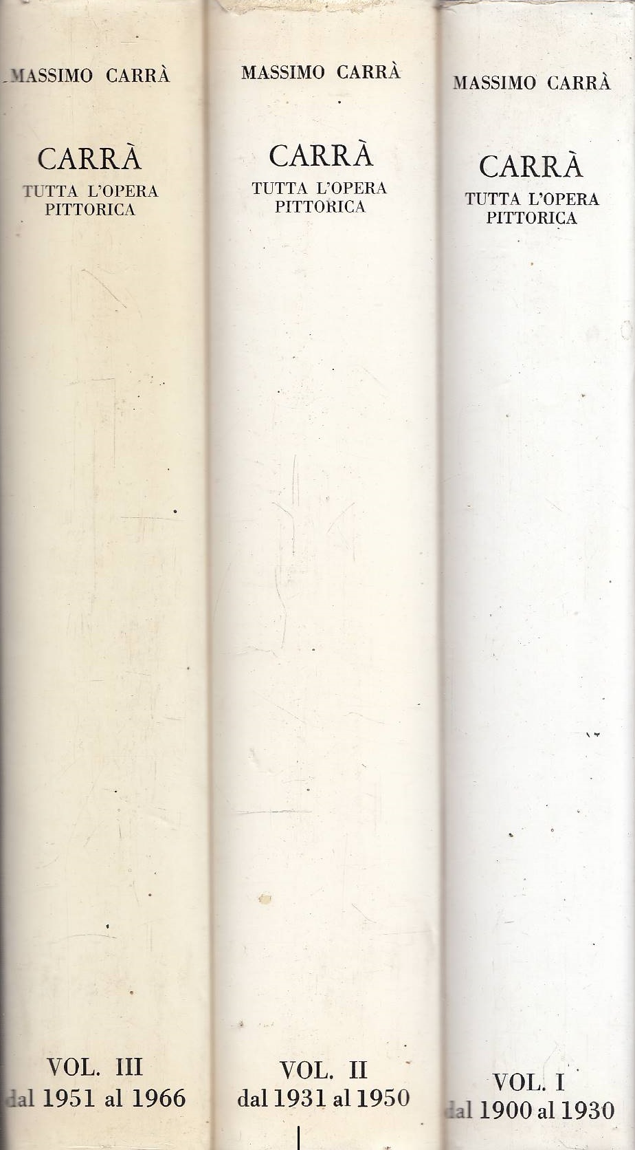 Carrà tutta l'opera pittorica. Vol.I: 1900-1930. Vol.II: 1931-1950. Vol.III: 1951-1966