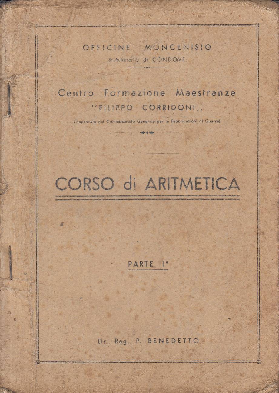 Corso di Aritmetica - Parte prima