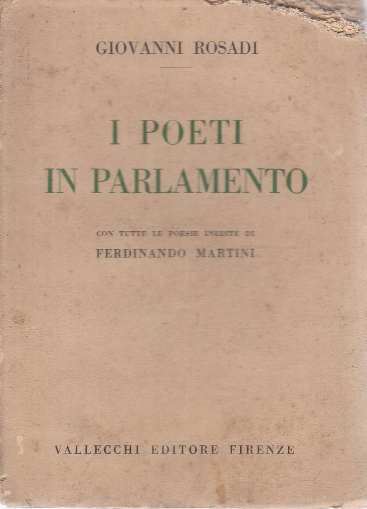 I poeti in parlamento con tutte le poesie inedite di …
