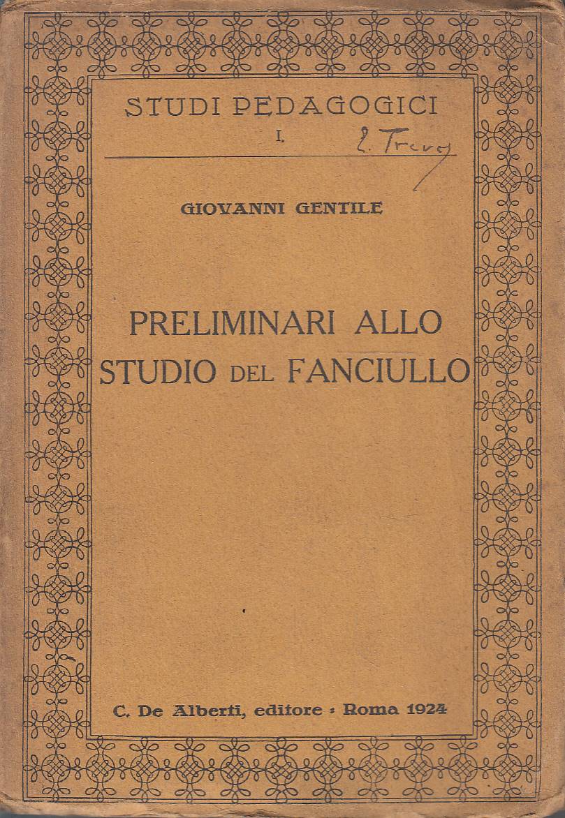 Preliminari allo studio del fanciullo