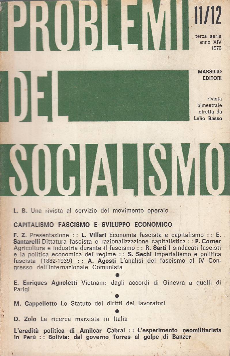 Problemi del socialismo 11/12 1972