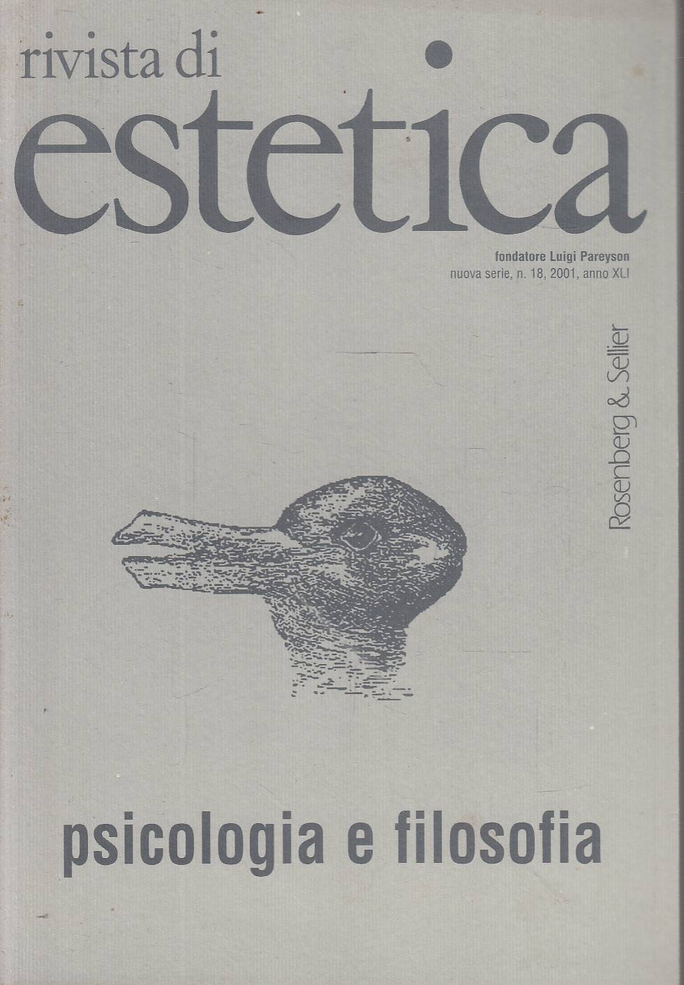 Rivista di estetica n. 18 2001