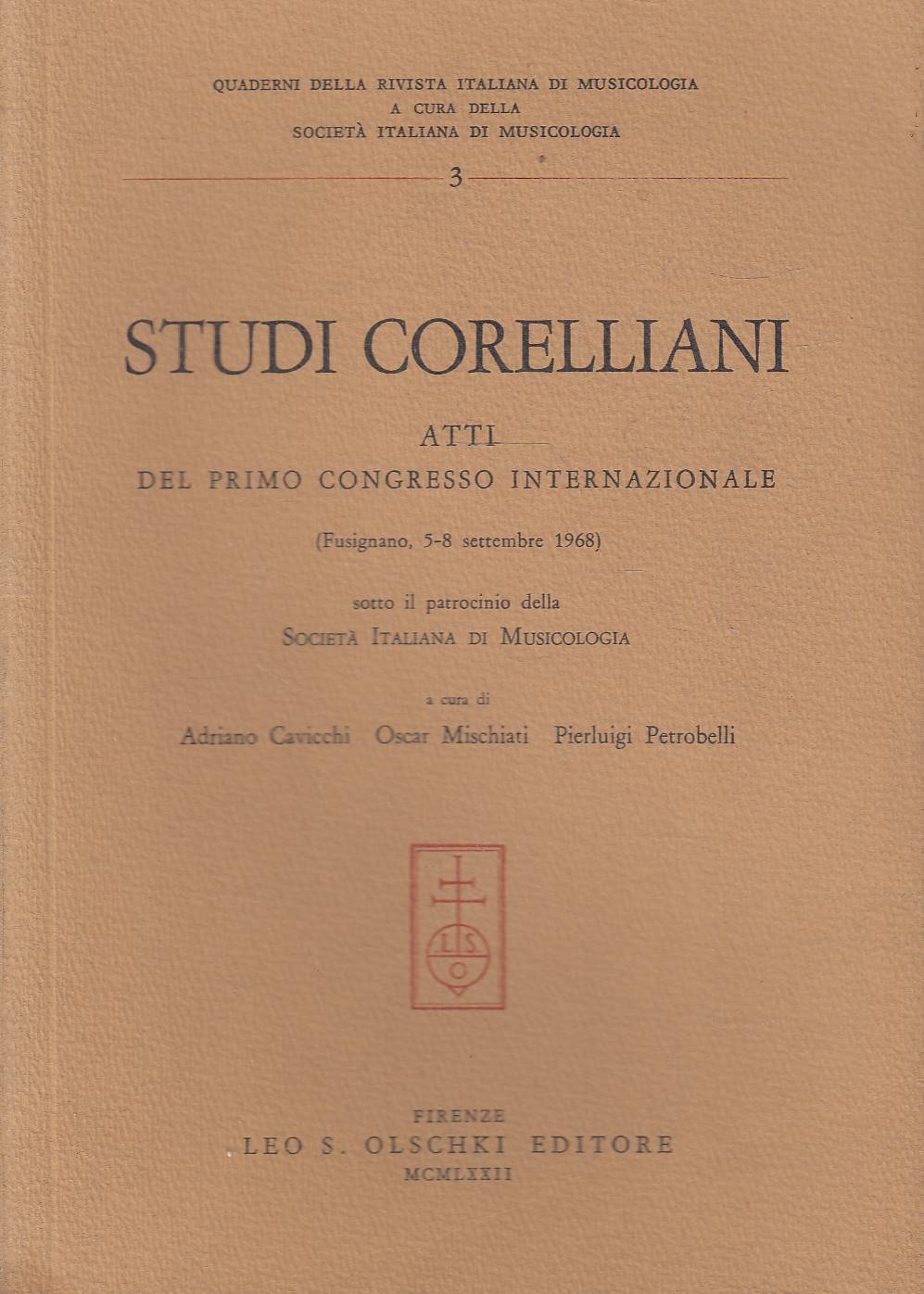 Studi corelliani. Atti del 1º Congresso internazionale (Fusignano, 5-8 settembre …