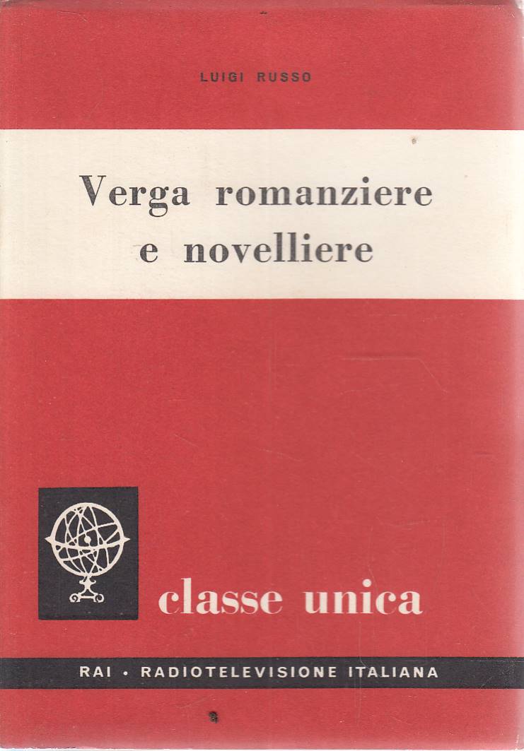 VERGA romanziere e novelliere