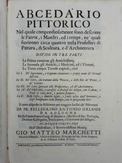 Abcedario pittorico nel quale compendiosamente sono descritte le patrie, i …