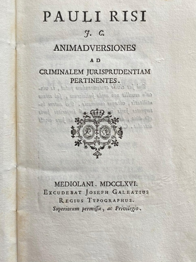 Animadversiones ad criminalem jurisprudentiam pertinentes.