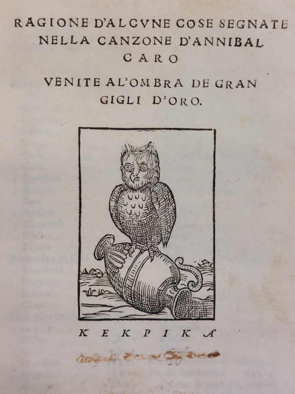 Apologia de gli Academici di Banchi di Roma, contra M. …