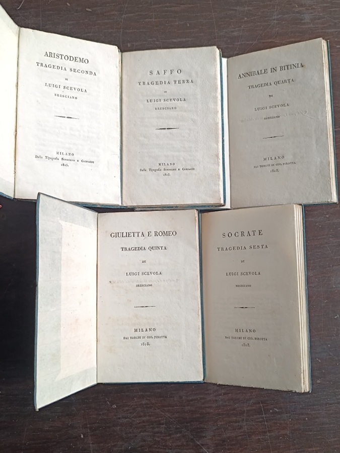 Aristodemo. [-Saffo. -Annibale in Bitinia. - Giulietta e Romeo. -Socrate.]