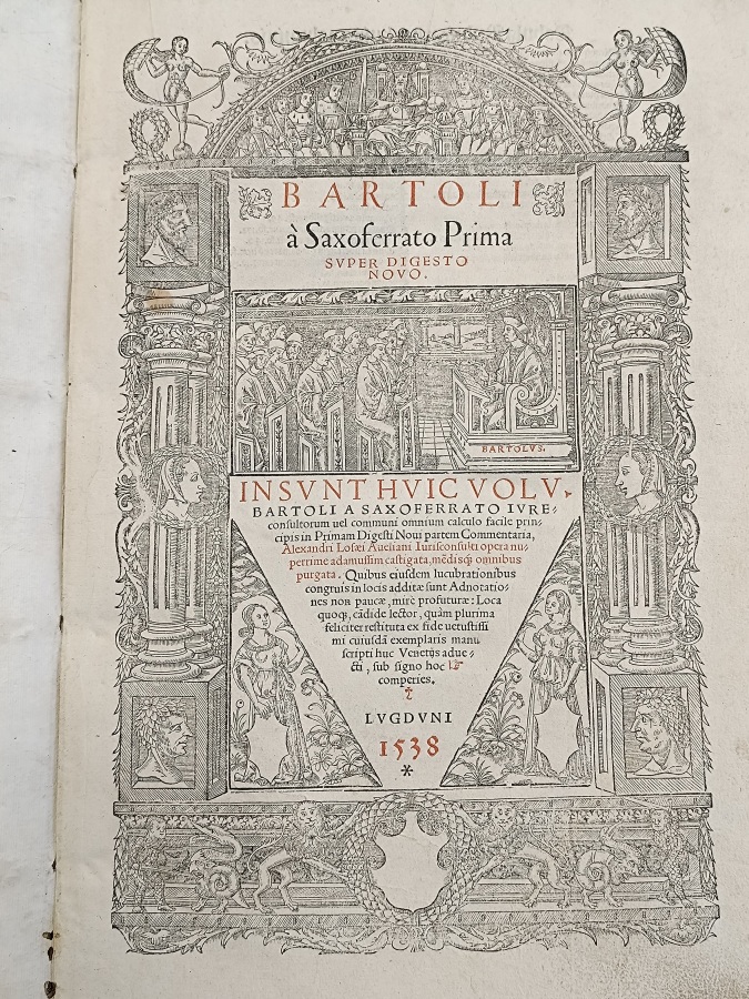 Bartoli à Saxoferrato. Prima super Digesto novo.