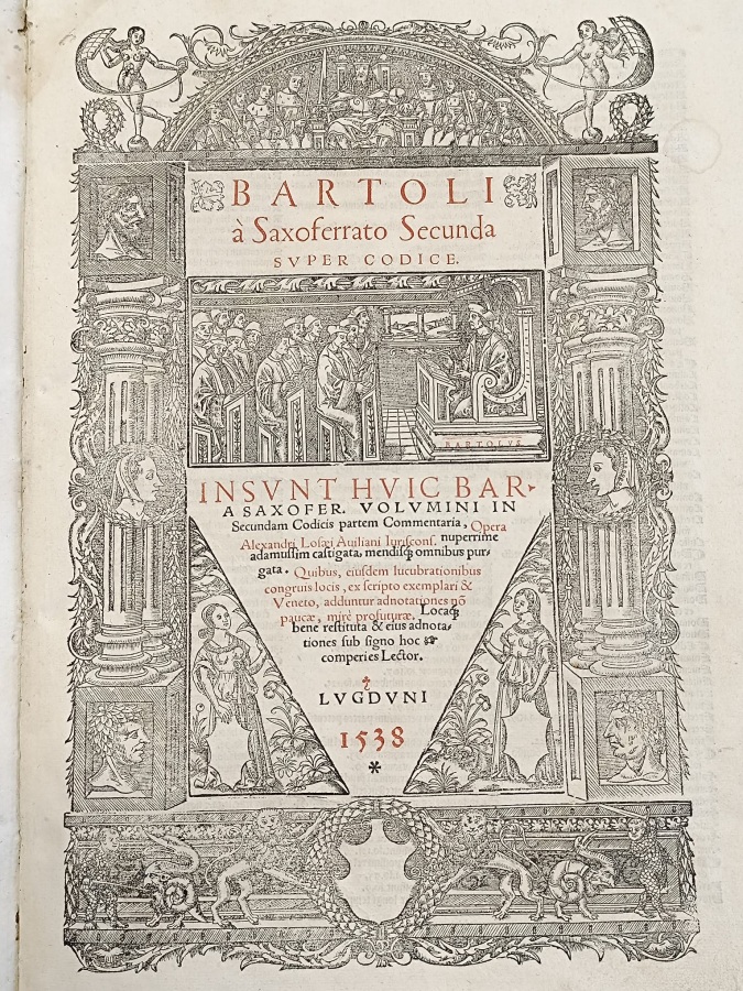 Bartoli à Saxoferrato. Secunda super Codice. Insunt huic Bar. a …