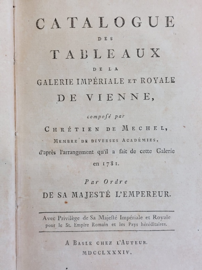 Catalogue des tableaux de la galerie impériale et royale de …