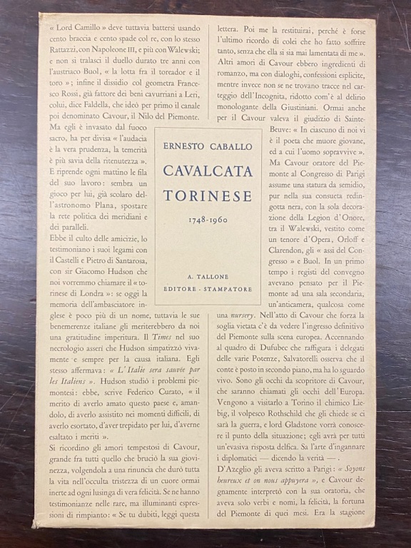 Cavalcata torinese 1748-1960.