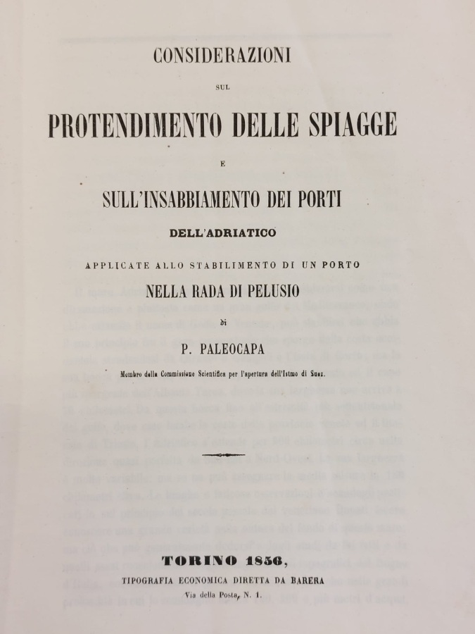 Considerazioni sul protendimento delle spiagge e sull'insabbiamento dei porti dell'Adriatico …