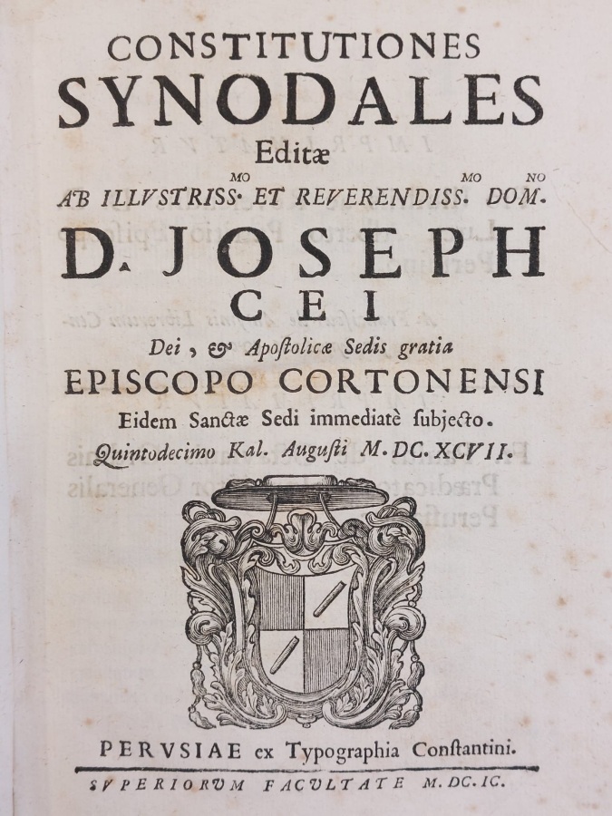 Constitutiones synodales editae ab illustriss.mo et reuerendiss.mo dom.no D. Joseph …