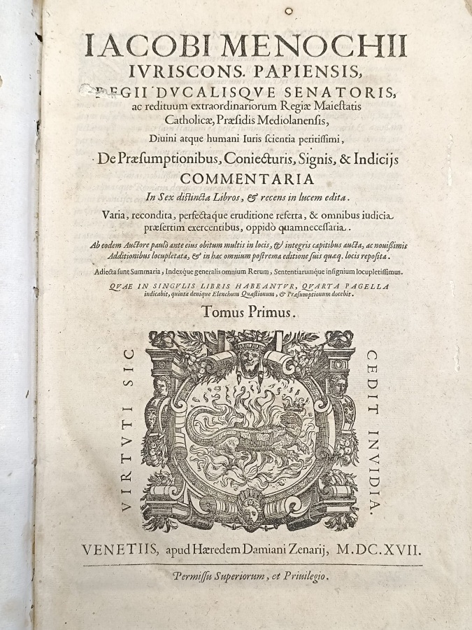De praesumptionibus, coniecturis, signis, & indicijs commentaria in sex distincta …