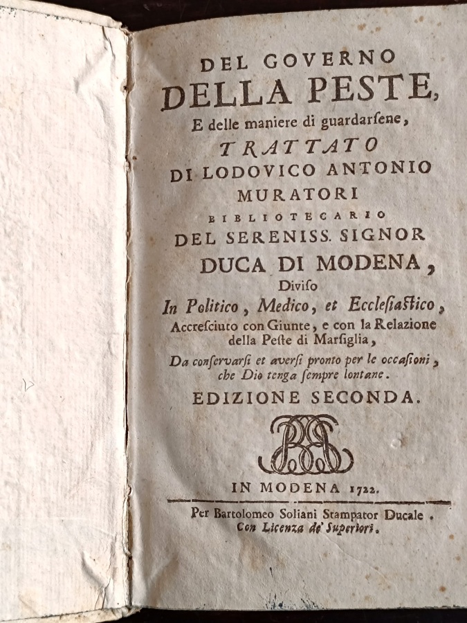 Del governo della peste e delle maniere di guardarsene [.] …