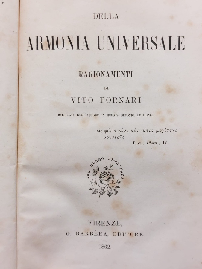 Della armonia universale. Ragionamenti [.] ritoccati dall'autore in questa seconda …