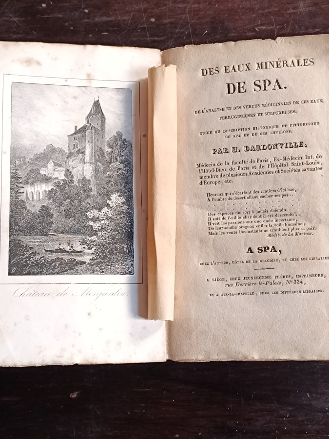 Des eaux minérales de Spa. De l'analyse et des vertus …