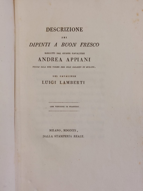 Descrizione dei dipinti a buon fresco eseguiti dal signor cavaliere …