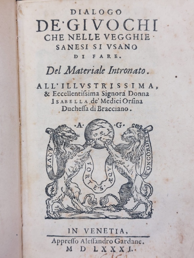 Dialogo de' giuochi che nelle vegghie sanesi si usano di …