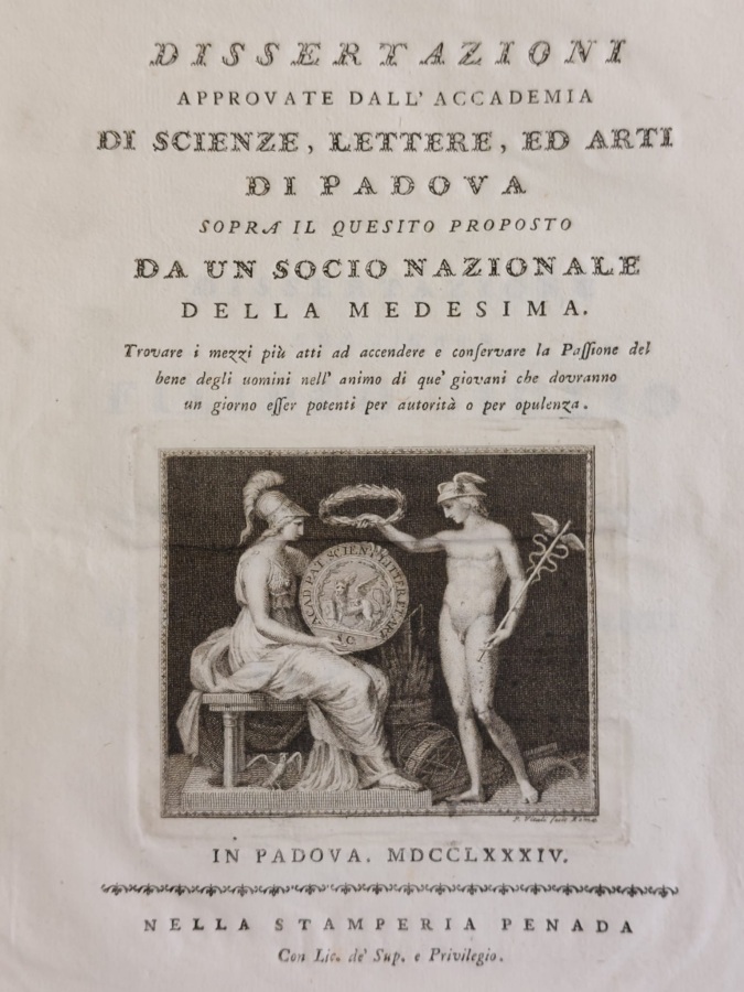 Dissertazioni approvate dall'Accademia di Scienze, Lettere, ed Arti di Padova …