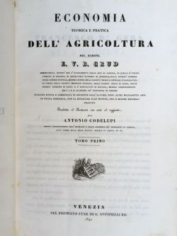 Economia teorica e pratica dell'agricoltura [.] tradotta ed illustrata con …