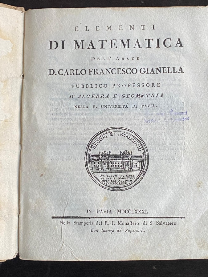 Elementi di matematica.