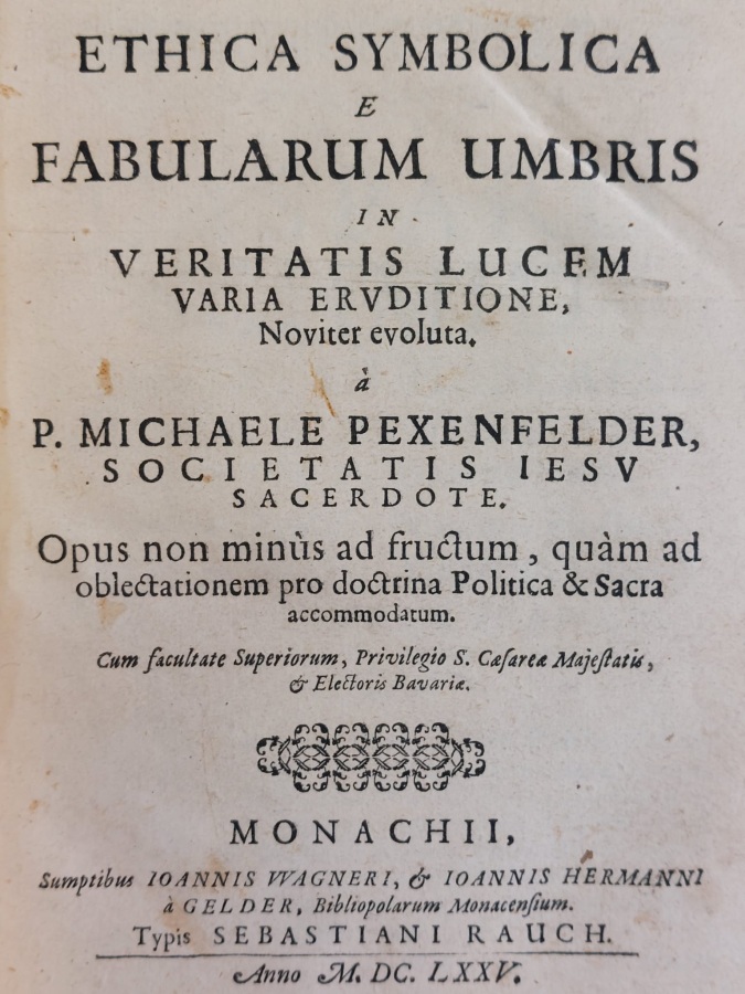Ethica Symbolica e Fabularum umbris in veritatis lucem varia eruditione …