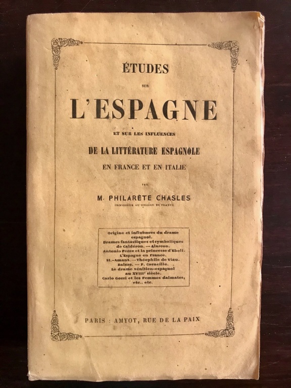 Études sur l'espagne et sur les influences de la Littérature …
