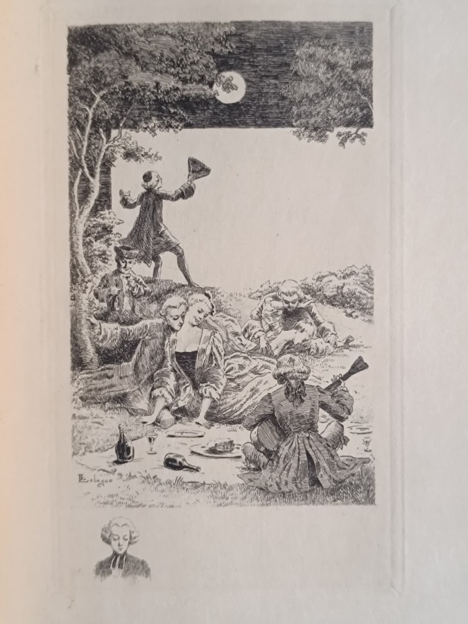 Fêtes galantes. Dessins et eaux-fortes de Léon Lebègue.