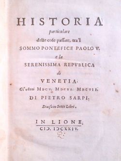 Historia particolare delle cose passate tra 'l sommo pontefice Paolo …