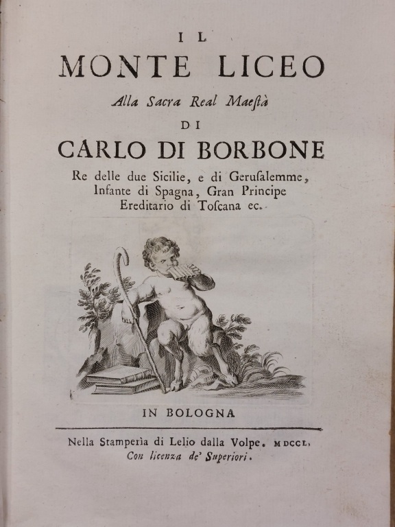 Il Monte Liceo. Alla Sacra Real Maestà di Carlo di …