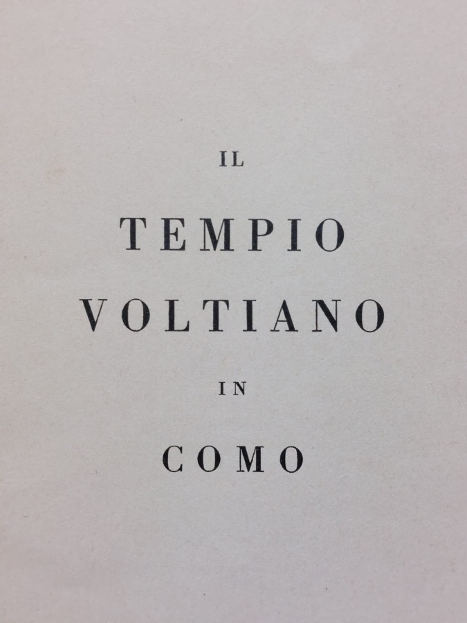 Il tempio voltiano in Como.