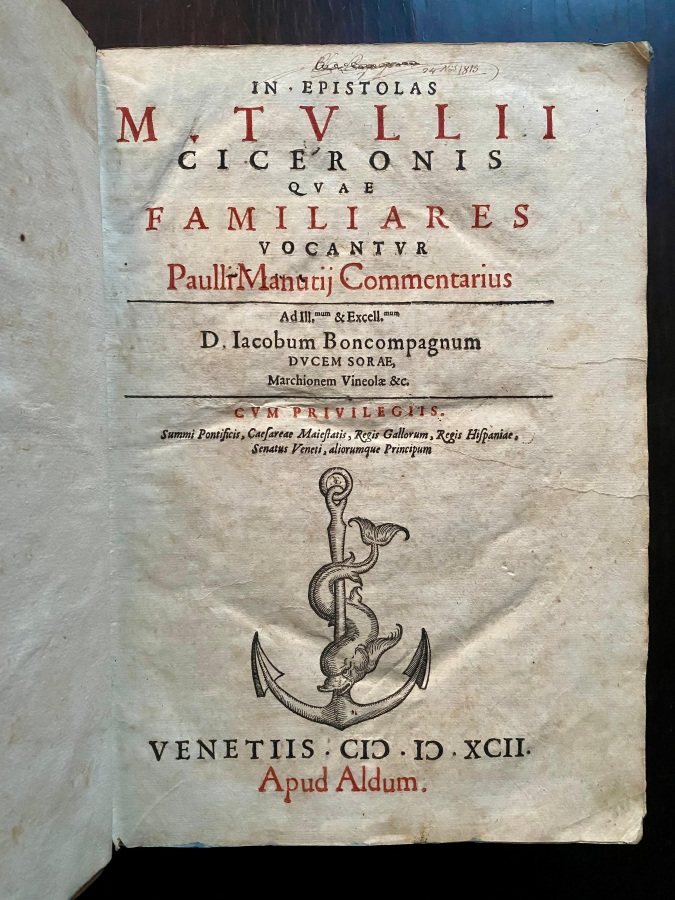 In epistolas M. Tullii Ciceronis quae familiares vocantur commentarius.