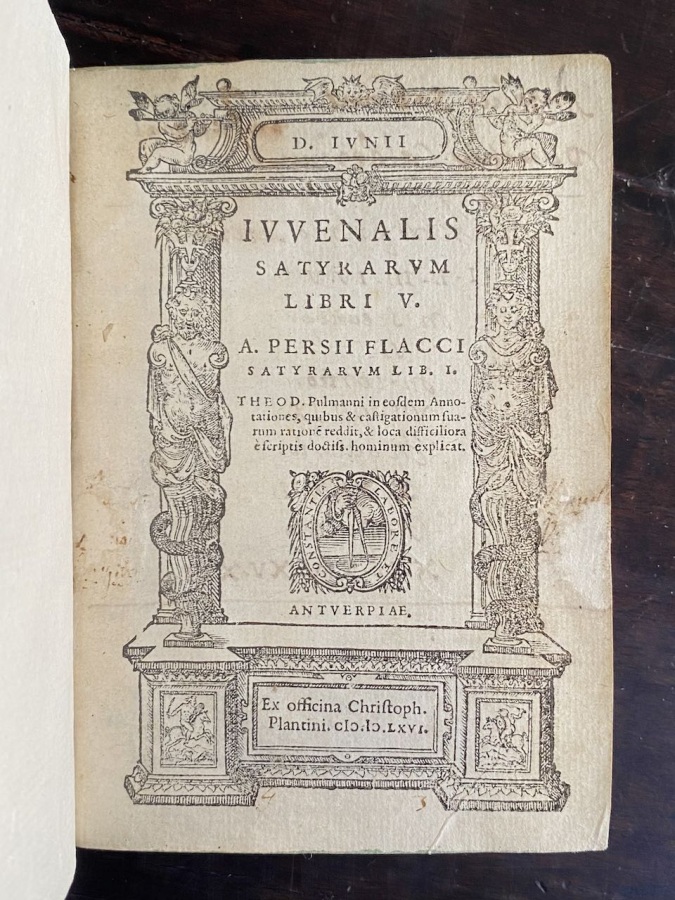 Iuvenalis Satyrarum Libri V, A. Persii Flacci Satyrarum Lib. I.