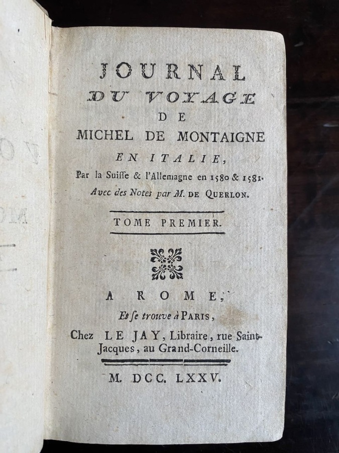 Journal du voyage en Italie par la Suisse & l'Allemagne …