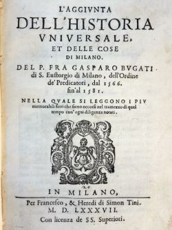 L'aggiunta dell'historia universale et delle cose di Milano [.] dal …