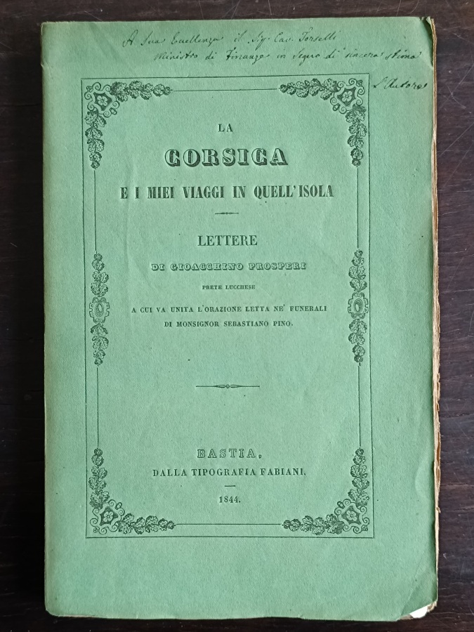 La Corsica e i miei viaggi in quell'isola. Lettere [.] …