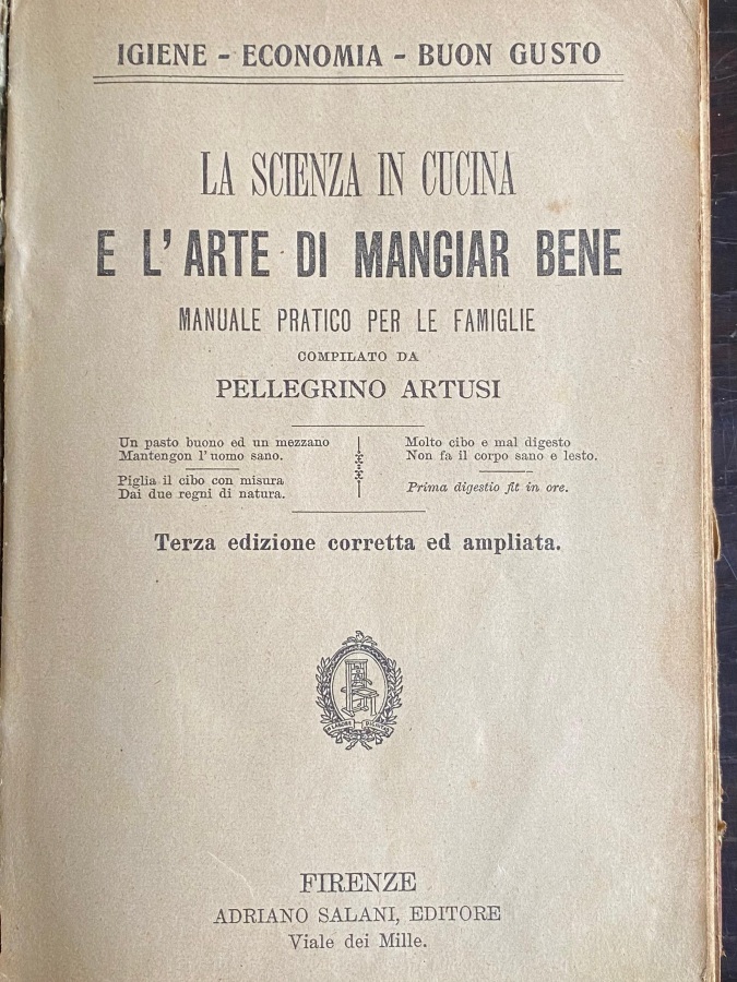 La scienza in cucina e l'arte di mangiare bene.