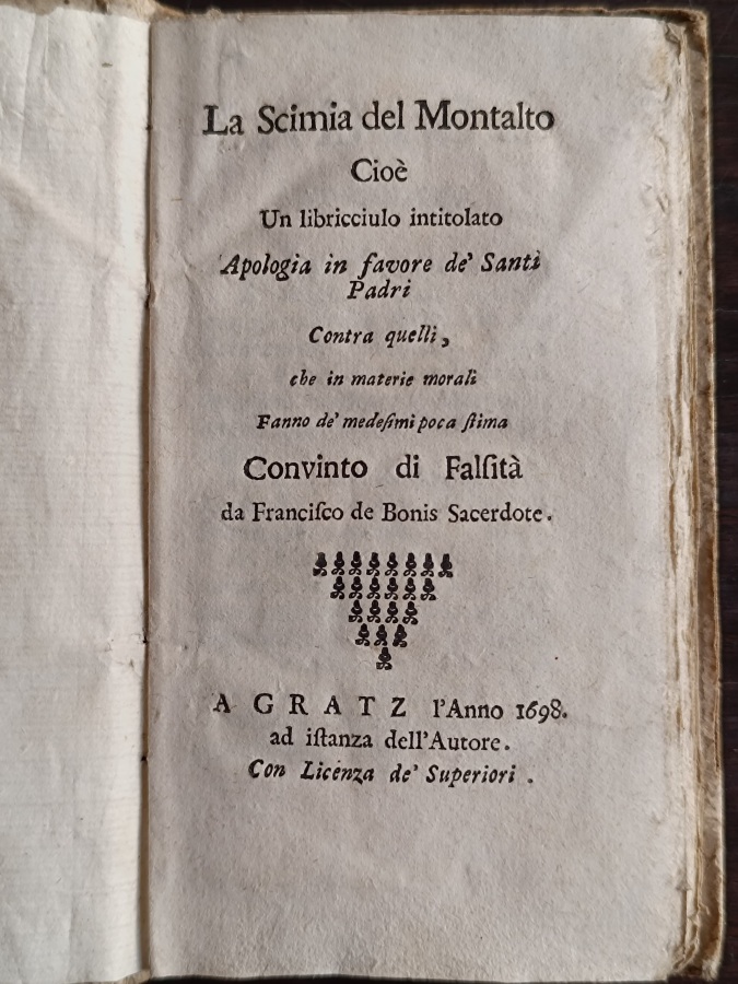 La Scimia del Montalto cioè un libricciulo intitolato Apologia in …