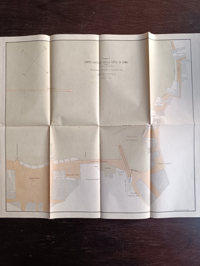 La sistemazione del porto di Como.