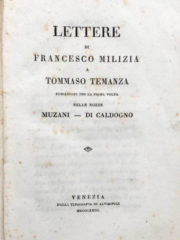 Lettere a Tommaso Temanza pubblicate per la prima volta nelle …