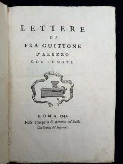 Lettere [.] con le note.