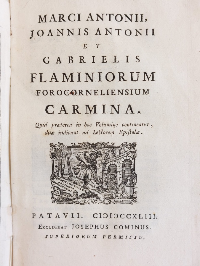 Marci Antonii, Joannis Antonii et Gabrielis Flaminiorum Forocorneliensium Carmina.
