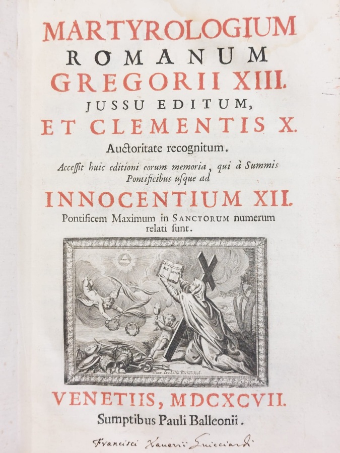 Martyrologium Romanum Gregorii XIII. iussu editum, et Clementis 10. auctoritate …