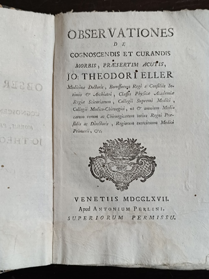 Observationes de cognoscendis et curandis morbis praesertim acutis.