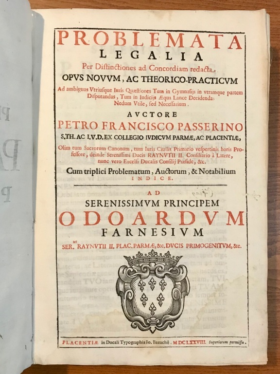 Problemata legalia per distinctiones ad concordiam redacta opus novuum ac …